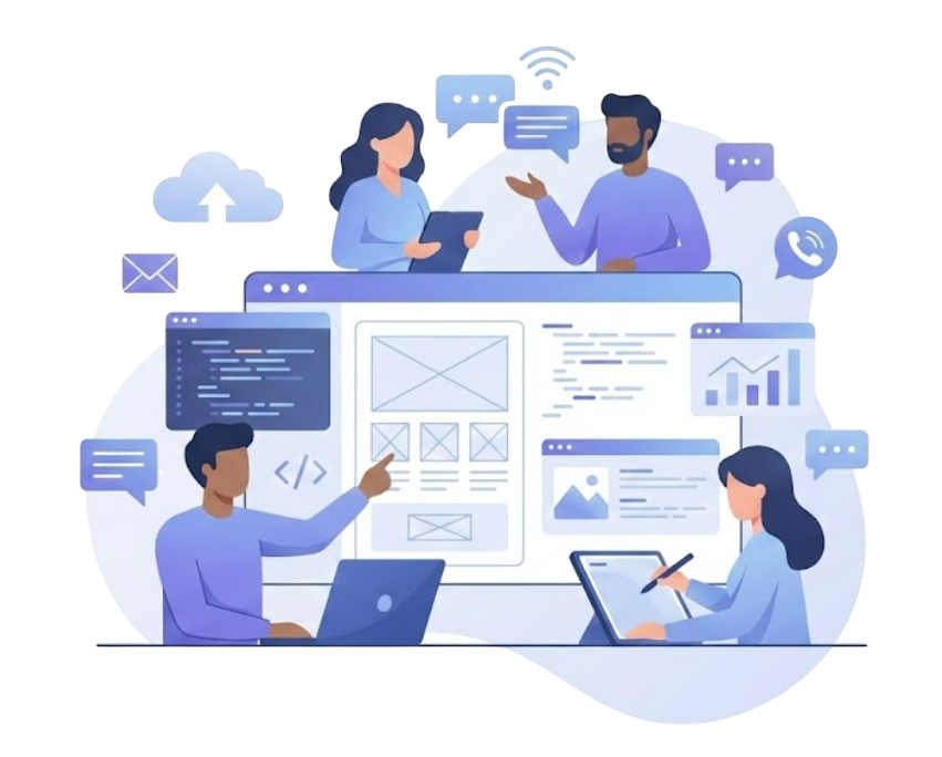 Team collaboration illustration