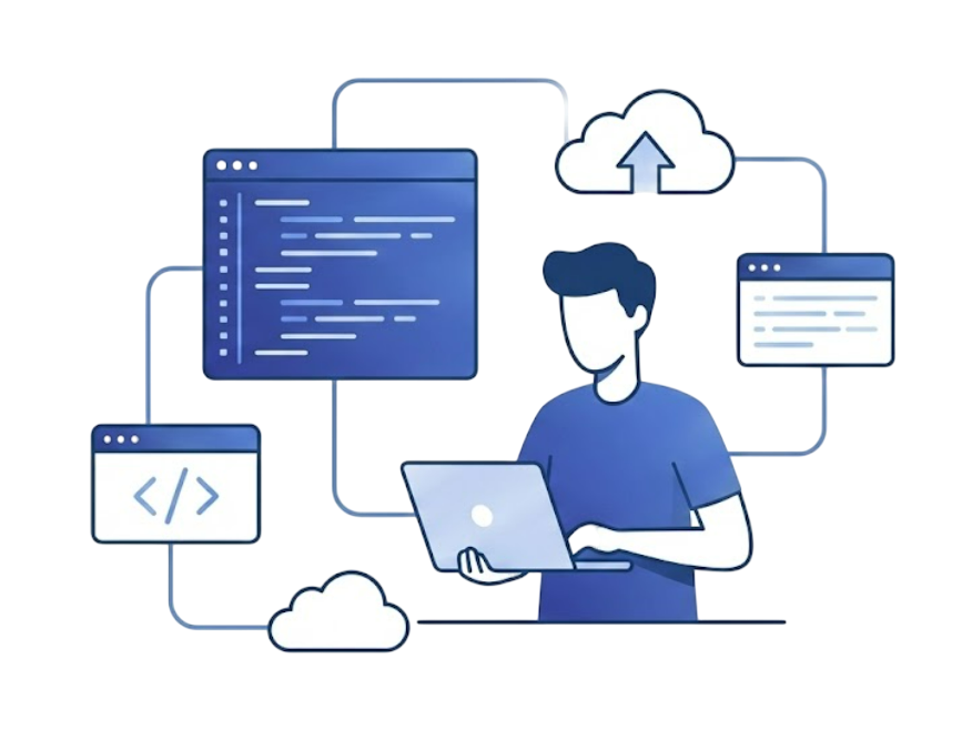 Freelance Developer Illustration